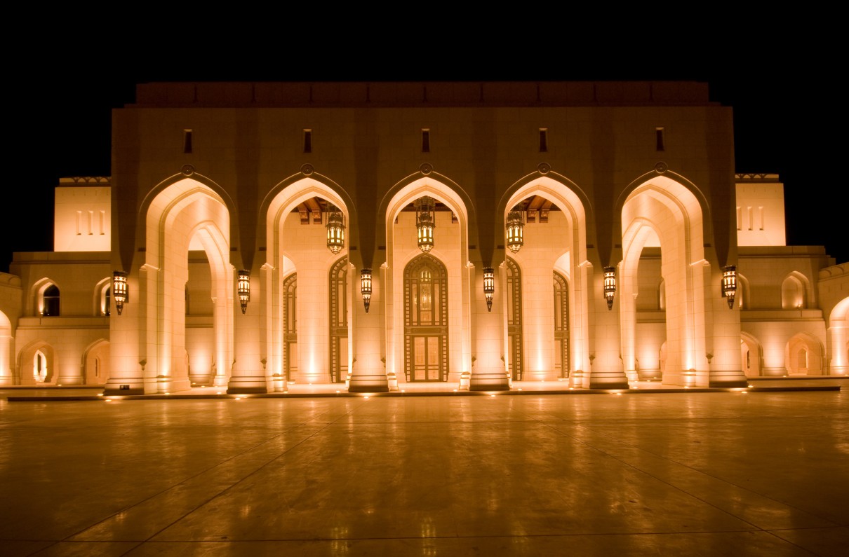 Exterior view of the Royal Opera House Muscat