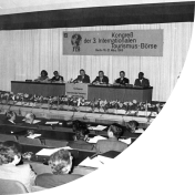 Pressekonferenz von einer der ersten ITB's 