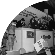 Pressekonferenz von einer der ersten ITB's 